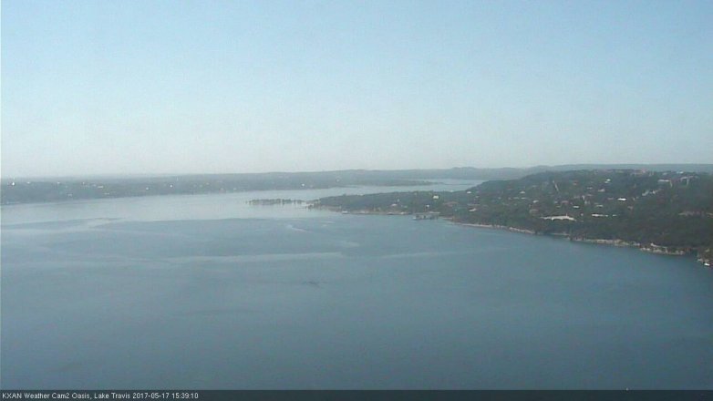 Lake Travis webcam, May 17, 2017 2:50 PM CT
