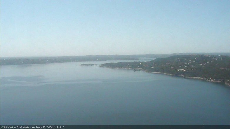 Lake Travis webcam, May 17, 2017 2:55 PM CT