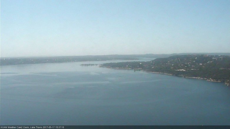 Lake Travis webcam, May 17, 2017 3:10 PM CT