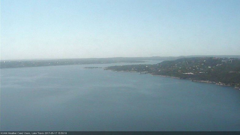 Lake Travis webcam, May 17, 2017 3:25 PM CT