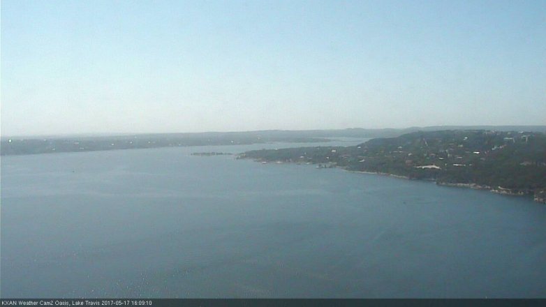 Lake Travis webcam, May 17, 2017 3:40 PM CT
