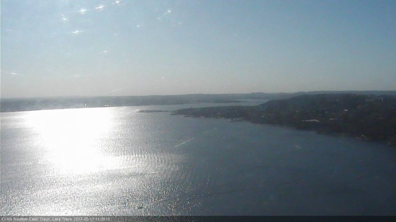 Lake Travis webcam, May 17, 2017 4:55 PM CT