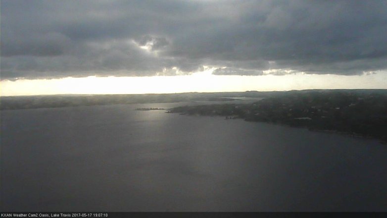 Lake Travis webcam, May 17, 2017 6:20 PM CT
