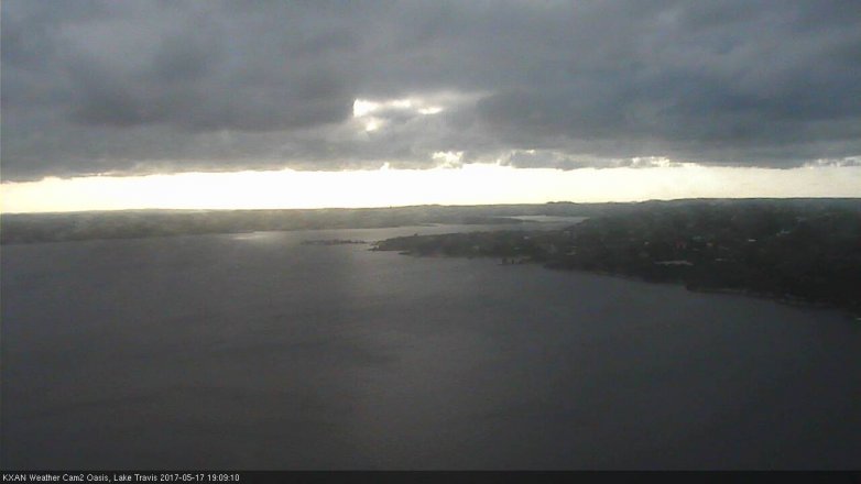 Lake Travis webcam, May 17, 2017 6:35 PM CT
