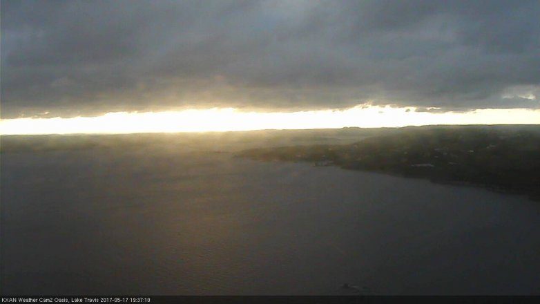 Lake Travis webcam, May 17, 2017 6:45 PM CT