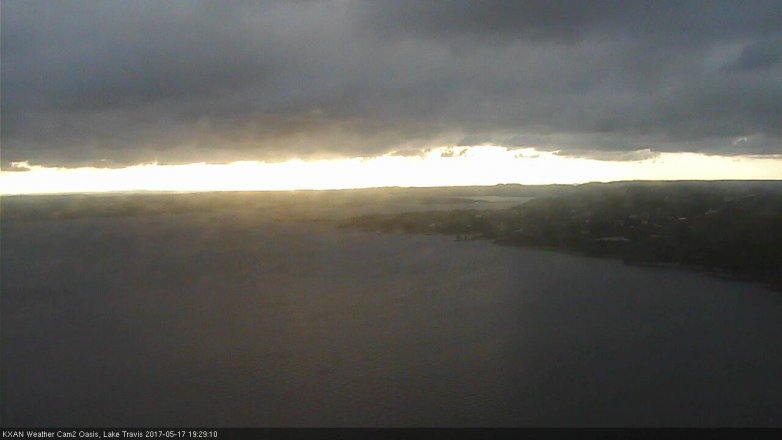 Lake Travis webcam, May 17, 2017 6:50 PM CT
