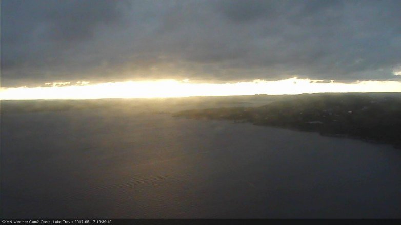 Lake Travis webcam, May 17, 2017 7:00 PM CT