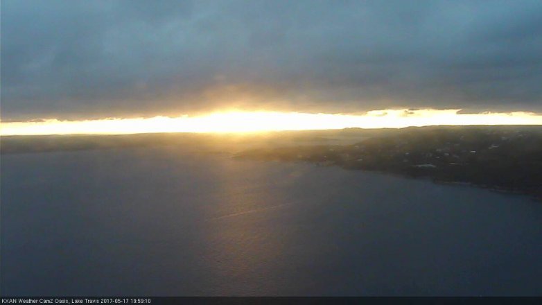 Lake Travis webcam, May 17, 2017 7:05 PM CT