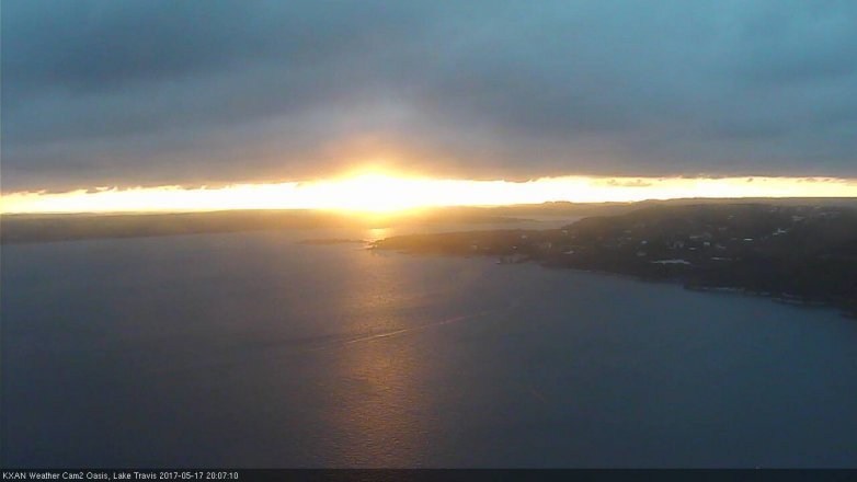 Lake Travis webcam, May 17, 2017 7:20 PM CT