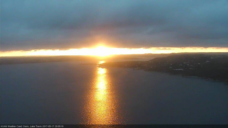 Lake Travis webcam, May 17, 2017 7:25 PM CT