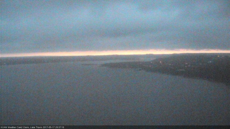 Lake Travis webcam, May 17, 2017 8:05 PM CT
