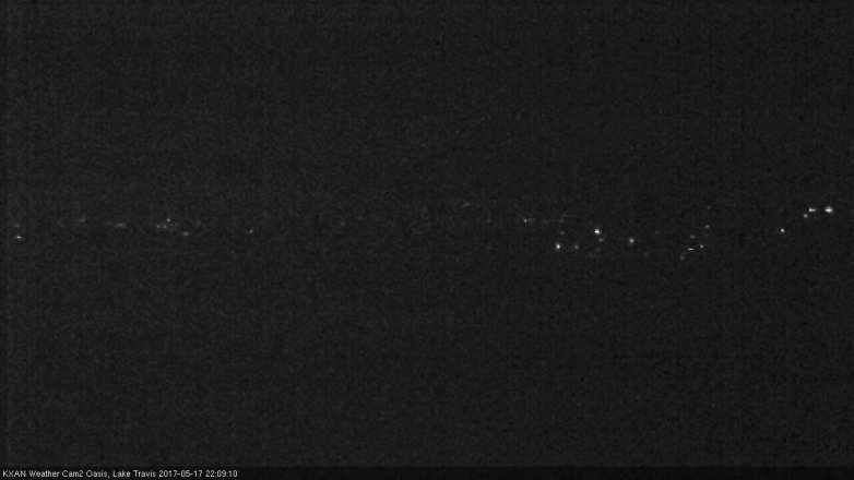 Lake Travis webcam, May 17, 2017 9:25 PM CT