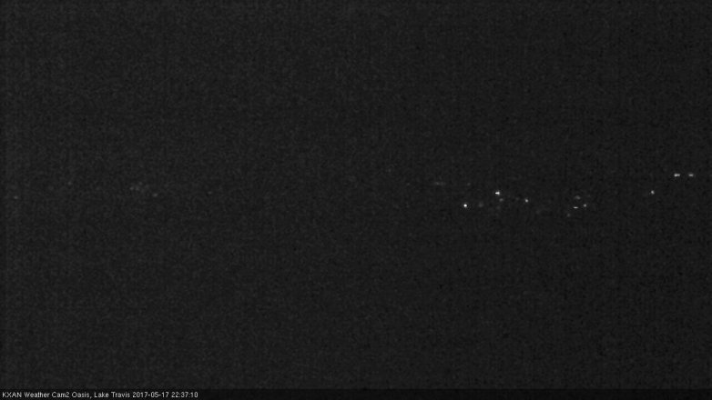 Lake Travis webcam, May 17, 2017 9:45 PM CT