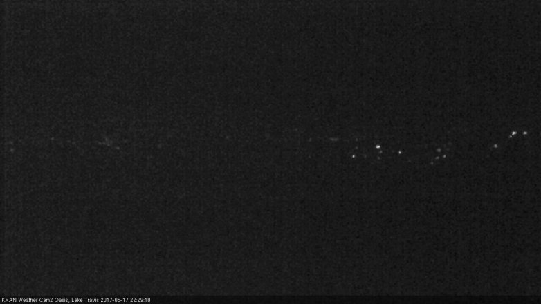 Lake Travis webcam, May 17, 2017 10:00 PM CT