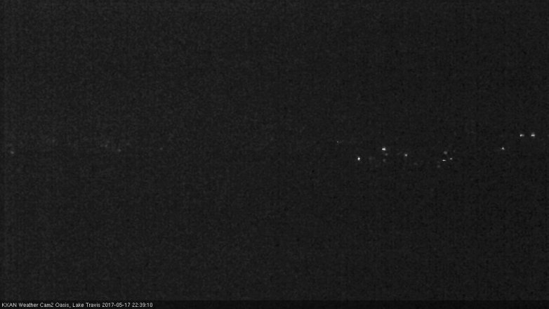 Lake Travis webcam, May 17, 2017 10:10 PM CT