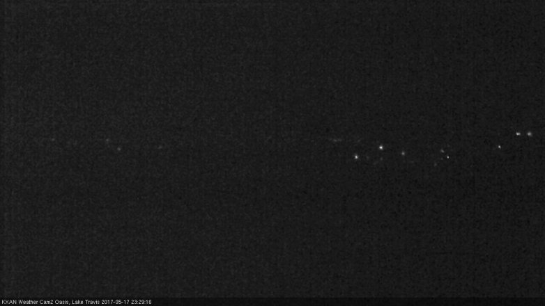 Lake Travis webcam, May 17, 2017 11:00 PM CT
