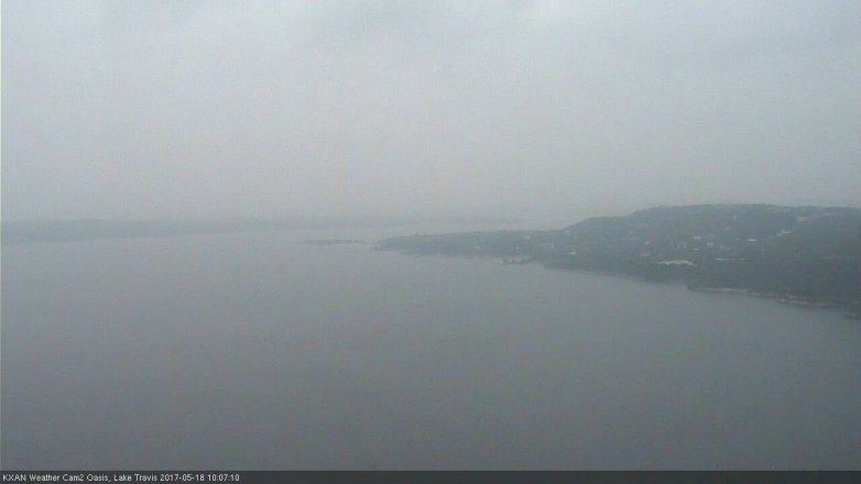 Lake Travis webcam, May 18, 2017 9:35 AM CT