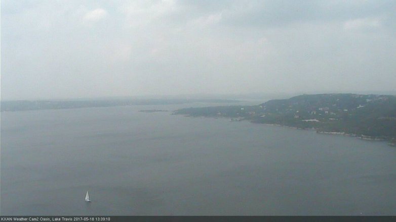 Lake Travis webcam, May 18, 2017 1:00 PM CT