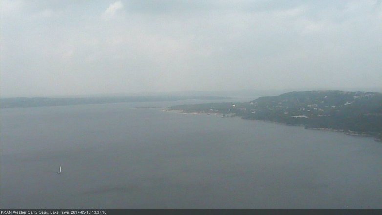 Lake Travis webcam, May 18, 2017 1:10 PM CT