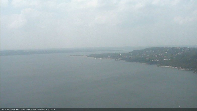 Lake Travis webcam, May 18, 2017 1:35 PM CT