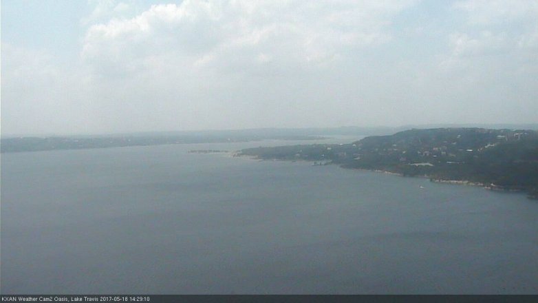 Lake Travis webcam, May 18, 2017 1:55 PM CT