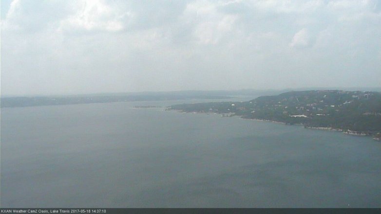 Lake Travis webcam, May 18, 2017 2:00 PM CT