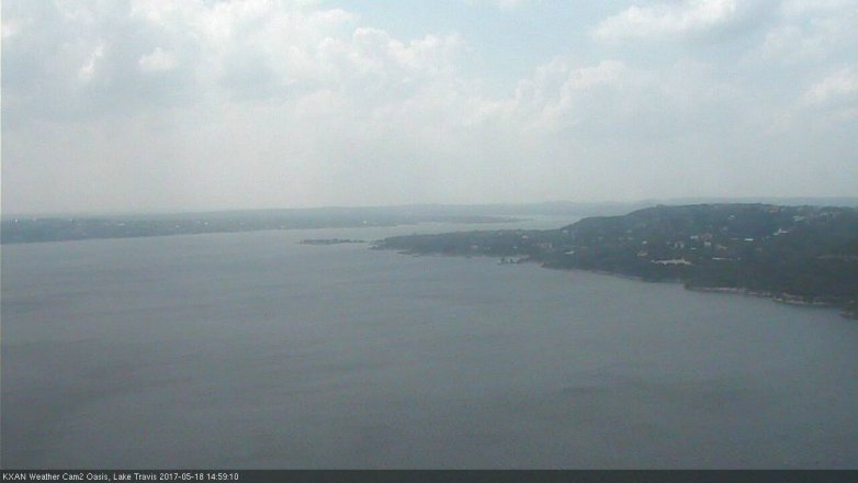 Lake Travis webcam, May 18, 2017 2:20 PM CT