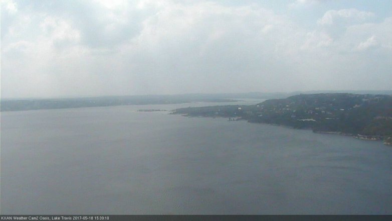 Lake Travis webcam, May 18, 2017 3:10 PM CT