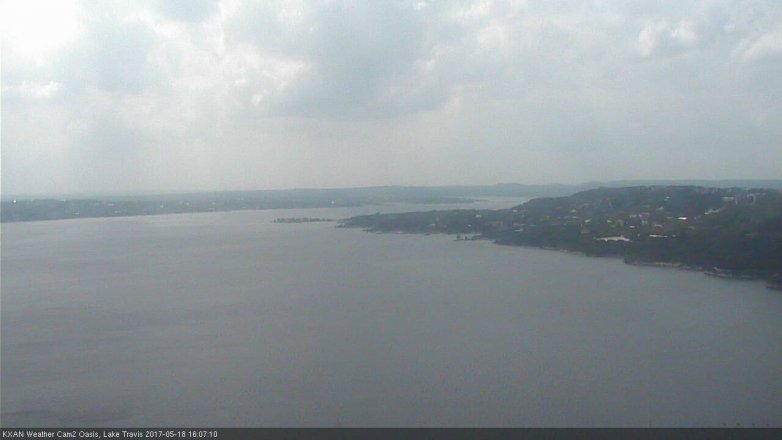 Lake Travis webcam, May 18, 2017 3:25 PM CT