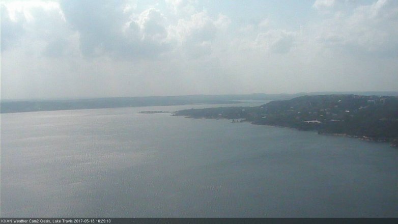 Lake Travis webcam, May 18, 2017 3:40 PM CT