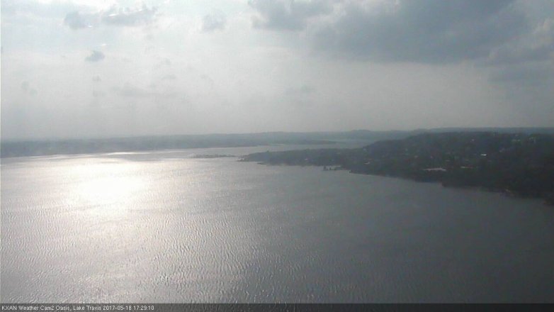Lake Travis webcam, May 18, 2017 4:45 PM CT