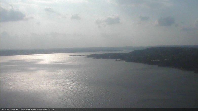 Lake Travis webcam, May 18, 2017 5:10 PM CT