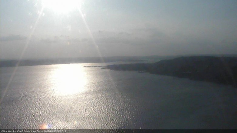 Lake Travis webcam, May 18, 2017 5:45 PM CT