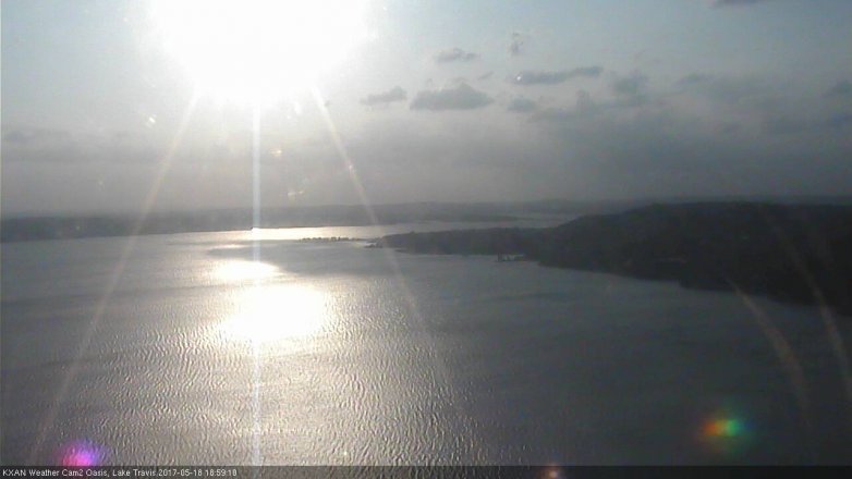 Lake Travis webcam, May 18, 2017 6:25 PM CT