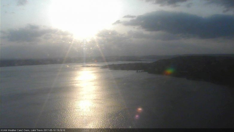 Lake Travis webcam, May 18, 2017 6:50 PM CT