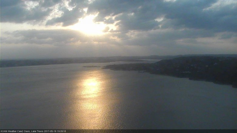 Lake Travis webcam, May 18, 2017 7:00 PM CT