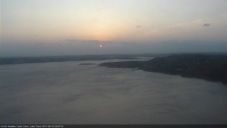 Lake Travis webcam, May 18, 2017 7:30 PM CT