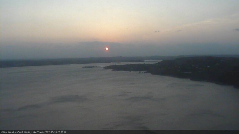 Lake Travis webcam, May 18, 2017 7:35 PM CT