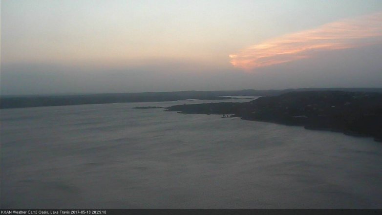 Lake Travis webcam, May 18, 2017 7:55 PM CT