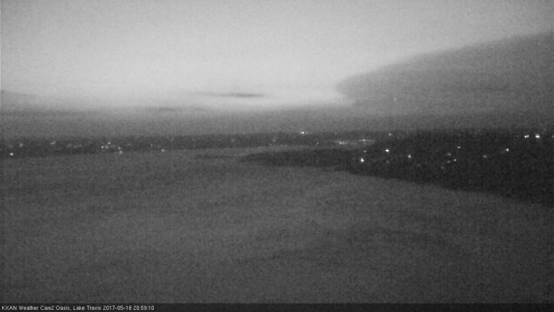 Lake Travis webcam, May 18, 2017 8:10 PM CT