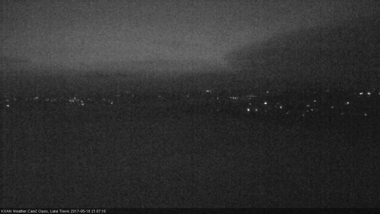 Lake Travis webcam, May 18, 2017 8:30 PM CT