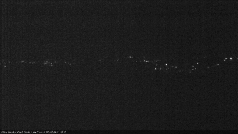 Lake Travis webcam, May 18, 2017 8:45 PM CT