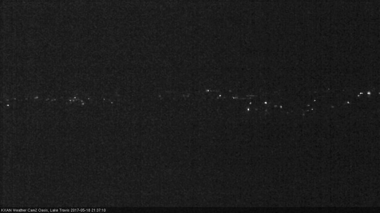 Lake Travis webcam, May 18, 2017 9:00 PM CT
