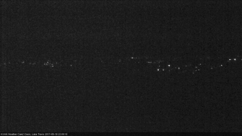 Lake Travis webcam, May 18, 2017 9:15 PM CT