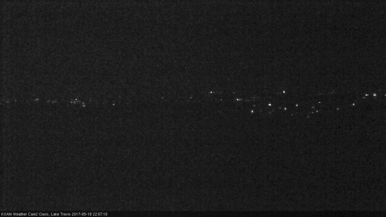 Lake Travis webcam, May 18, 2017 9:20 PM CT