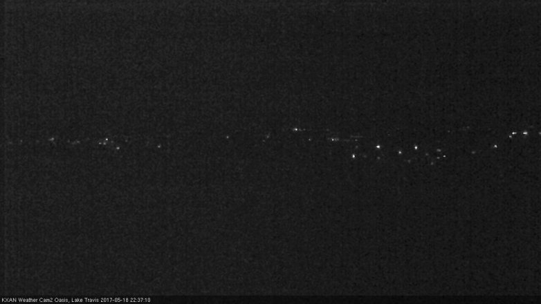 Lake Travis webcam, May 18, 2017 9:50 PM CT