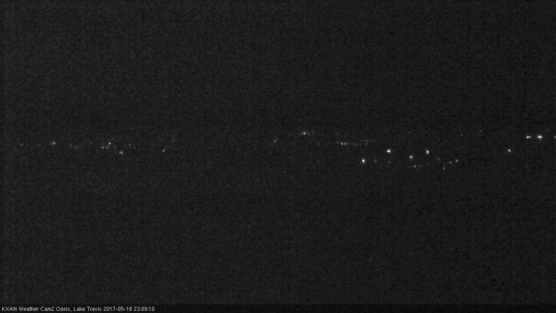Lake Travis webcam, May 18, 2017 10:20 PM CT