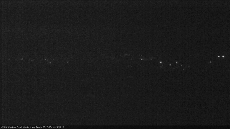Lake Travis webcam, May 18, 2017 11:05 PM CT