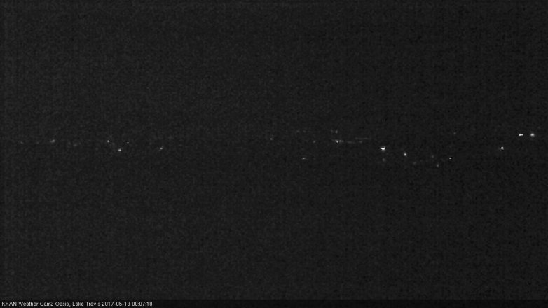Lake Travis webcam, May 18, 2017 11:15 PM CT