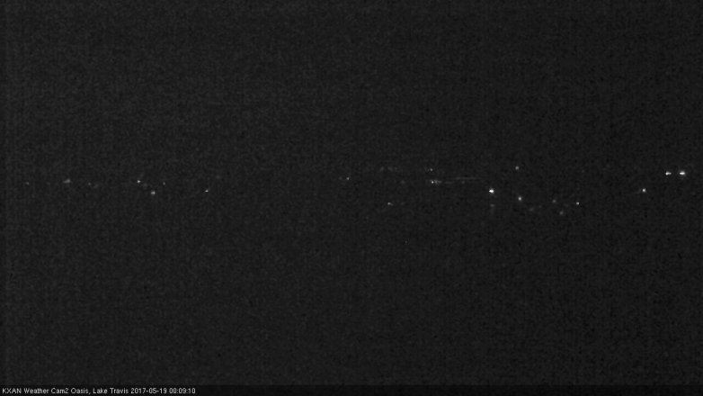 Lake Travis webcam, May 18, 2017 11:20 PM CT